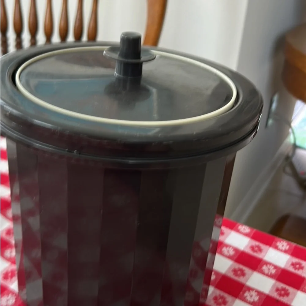 Vintage Tupperware, three-piece, insulated ice bucket
